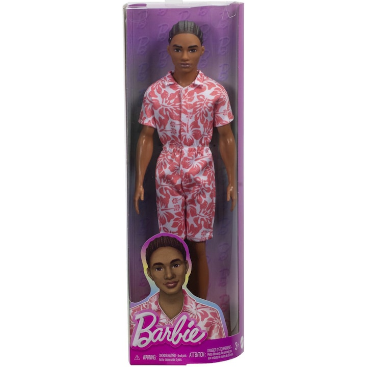Кукла Barbie Fashionistas - Момче в хавайски гащеризон и зелени сандали