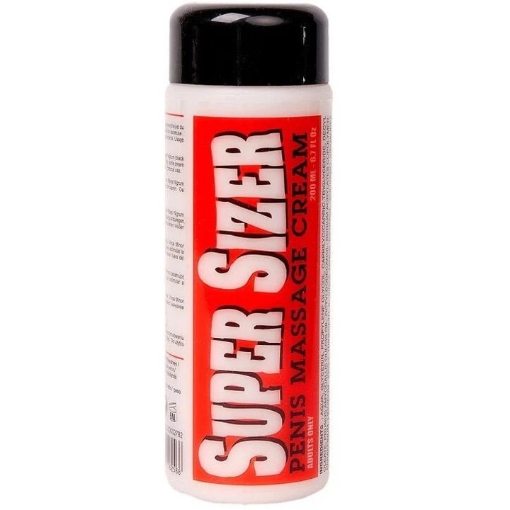 Крем за масаж на пенис Ruf Super Sizer, 200 мл, дерматологично тестван, антиалергичен