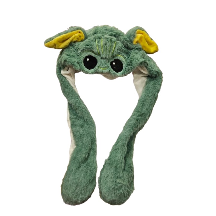 Jucarie Baby Yoda, tip palarie, plus, urechi detasabile