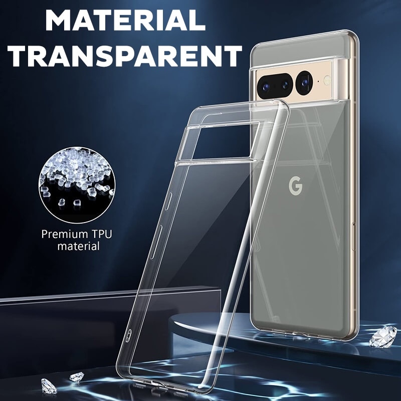 Husa pentru Google Pixel 8 Pro Daden® Transparent Clear, Protectie Camera, Antisoc, Transparenta