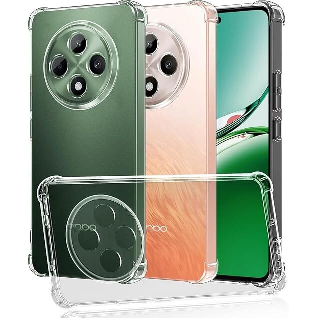 Husa pentru Oppo Reno 12F / 12FS 5G, Silicon transparent, Antisoc, cu protectie camera, BzStore