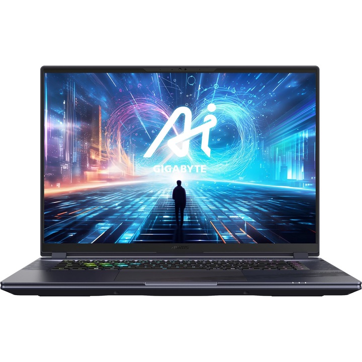 GIGABYTE AORUS 16X 2024 laptop, 16X-ASG-53EEC54SH, 16", Intel Core i7-14650HX (16 magos), NVIDIA GeForce RTX 4070 (8GB GDDR6), 16GB 5600MHz (1x1, Gray)
