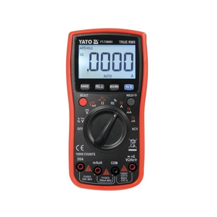Multimetru cu functie True RMS, cu ecran LCD 19999