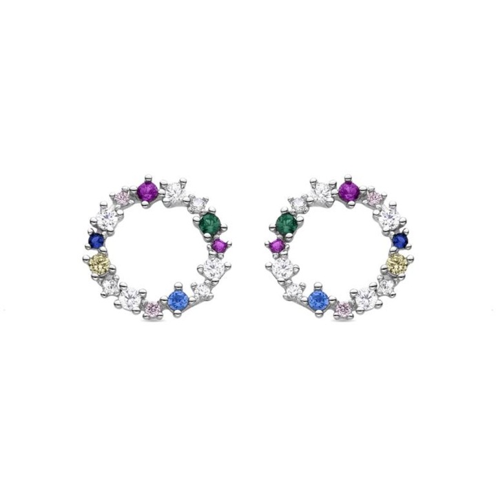 Cercei din Argint 925 Sinnhi cu pietre de zirconiu multicolor