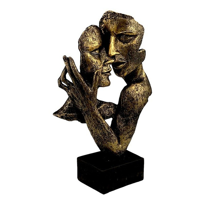 Statueta decorativa, Indragostiti, Auriu, 31 cm, 1707H