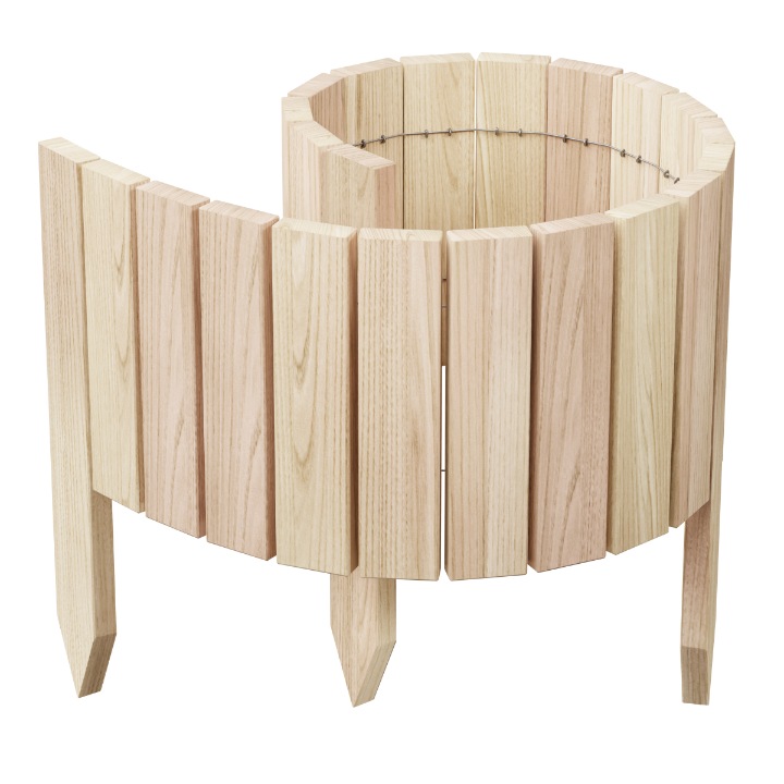 GARD DE GRADINA, palisada, bordura gazon Rolborder 100 x 10 cm Neimpregnat