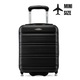 Куфар Zagatto, черен, 40x30x20 см XS, малък, ръчен багаж, съвместим с Wizz Air, алуминиева телескопична дръжка, здрав цип, ABS, устойчив, капацитет 20 л, 10 кг, ZG508-ABS-MINI-BLACK