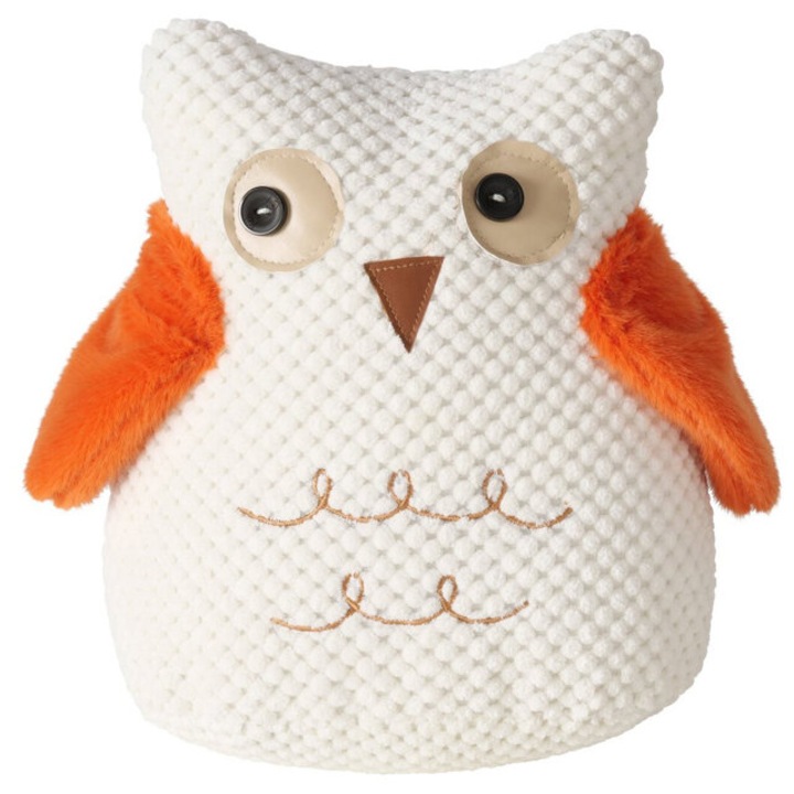 Opritor de usa, bufnita, ROOMY, 1, 2 kg - portocaliu