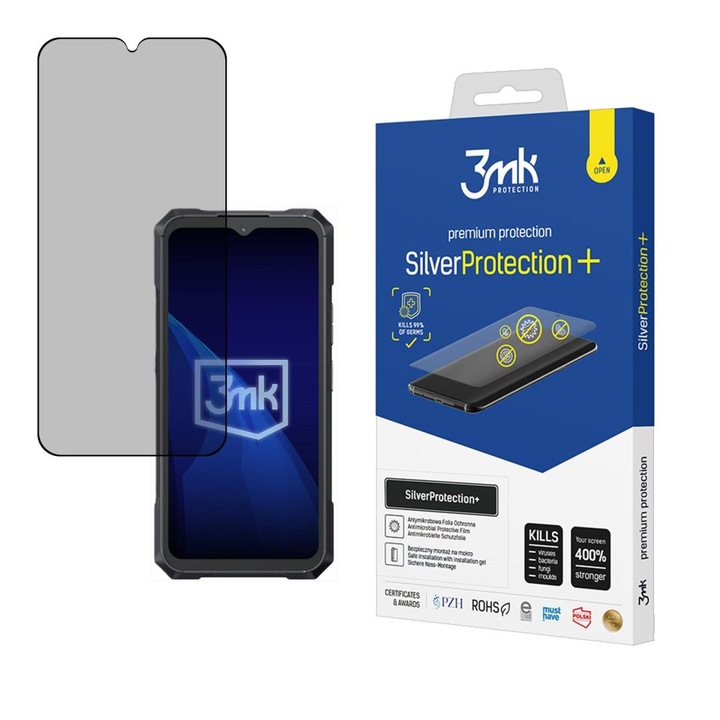 Folie protectie telefon 3MK SilverProtection+, antimikrobiala, pentru Cubot KingKong X