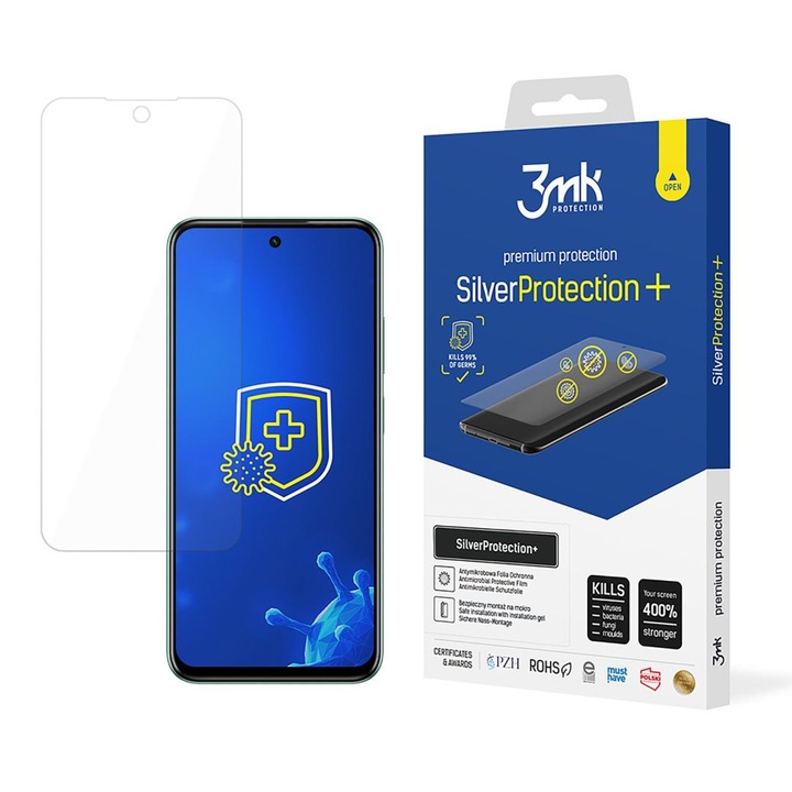 Folie protectie telefon, 3MK, SilverProtection+, antimikrobiala, Infinix Hot 50 5G