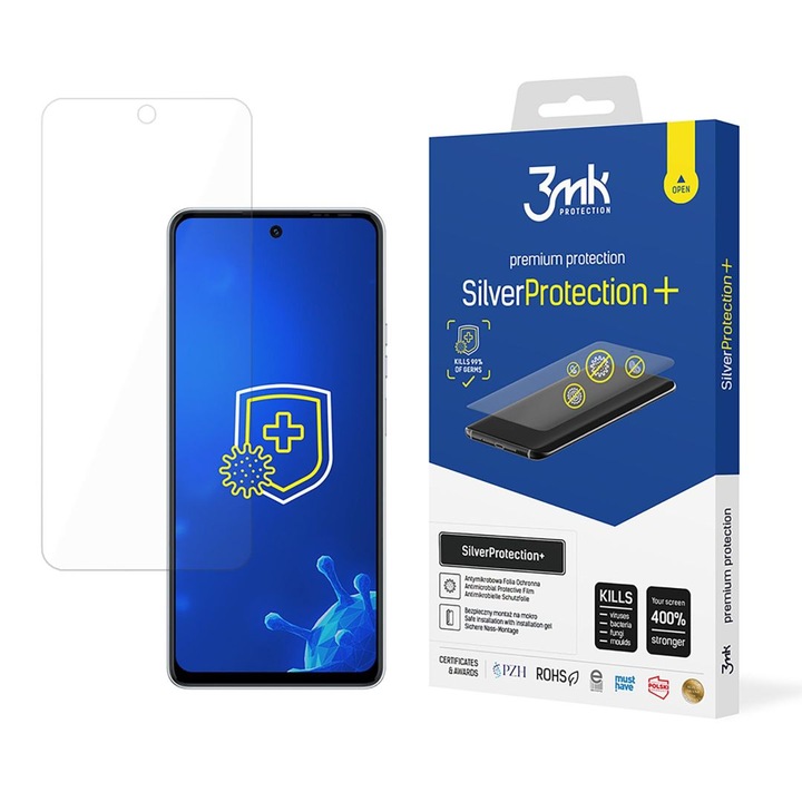 Folie protectie telefoane 3MK SilverProtection+, antimikrobial, Tecno Pova 6 Neo 5G, 272216