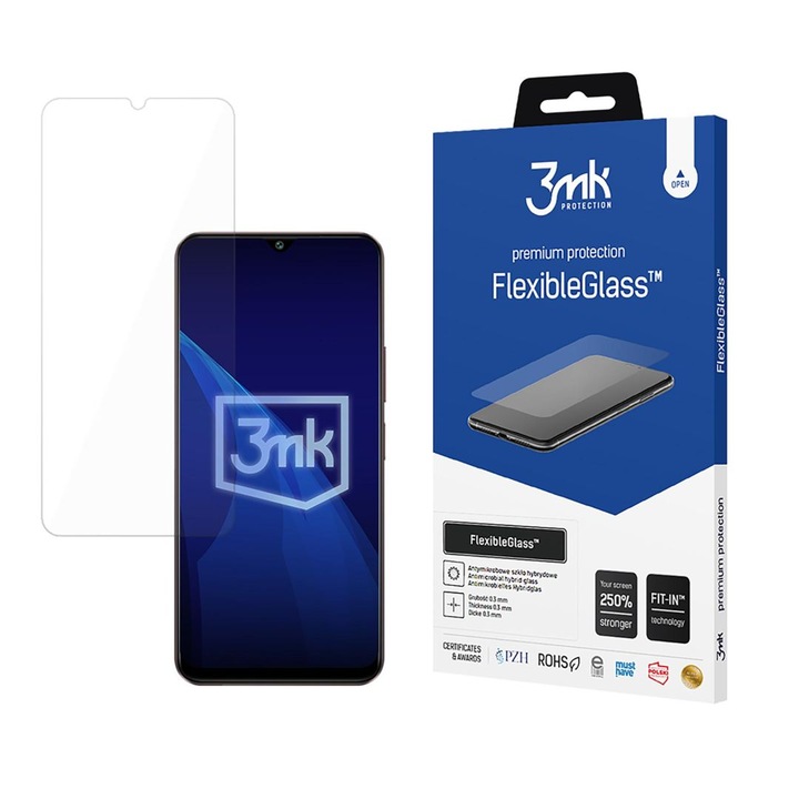 Folie protectie telefoane 3MK FlexibleGlass hibrid 7H, pentru IQOO Z9 LITE 5G, 270867