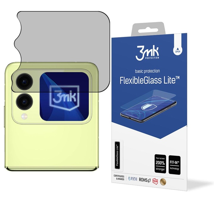 Folie protectie telefoane 3MK FlexibleGlass Lite hibrid 7H, Huawei Nova Flip, fata