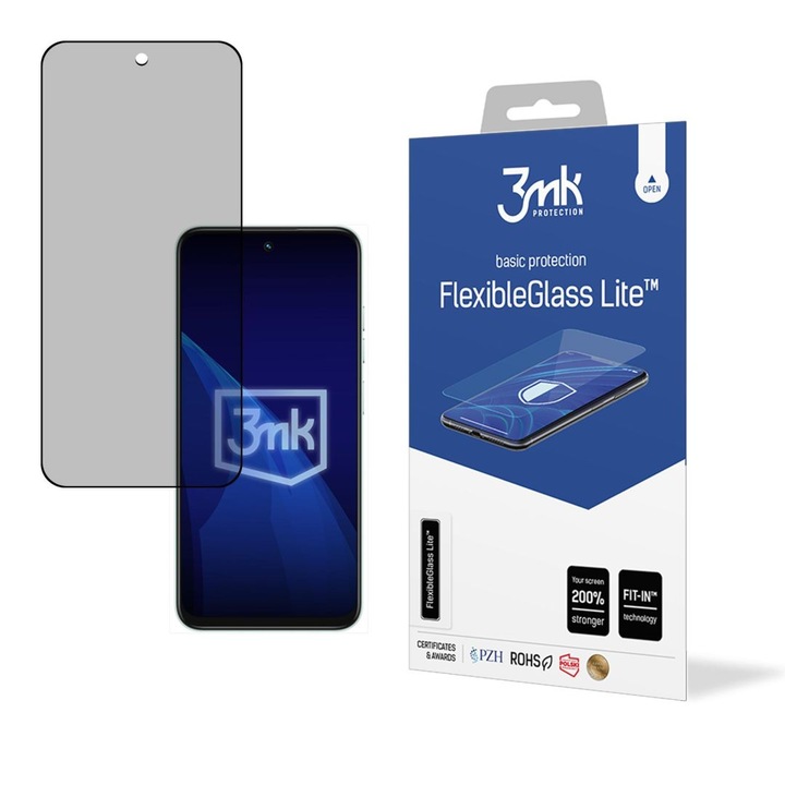 Folie protectie telefoane 3MK FlexibleGlass Lite hibrid 7H, pentru Tecno Spark Go 1 / Pop 9, 271008