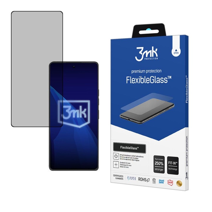 Folie protectie telefoane 3MK FlexibleGlass hibrid 7H, Tecno Camon 30 Pro 5G