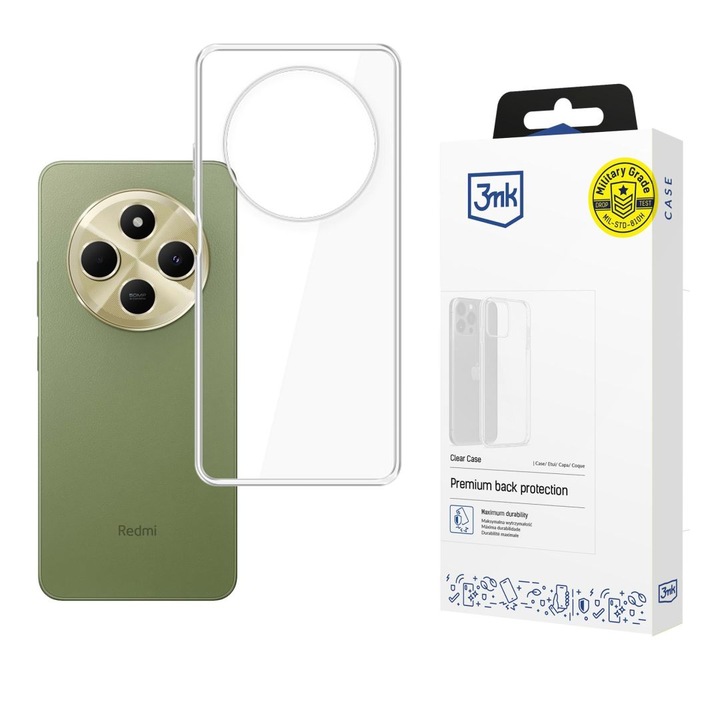 3MK átlátszó telefontok Redmi 14c kompatibilis W-3CleCase-Red14c
