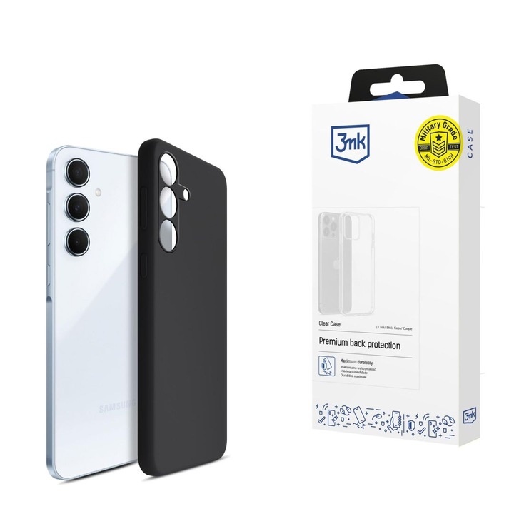 Калъф за телефон Samsung Galaxy A55 5G, 3MK, силикон, 271537