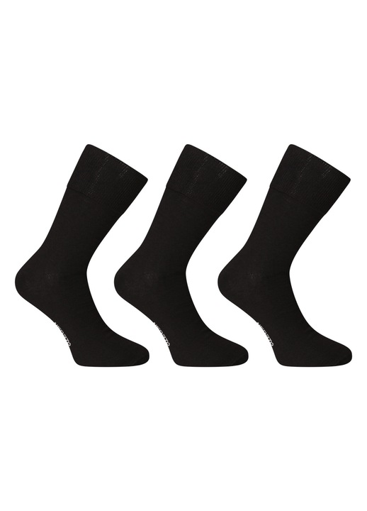 Set 3 perechi sosete Nedeto high medic negru , XL