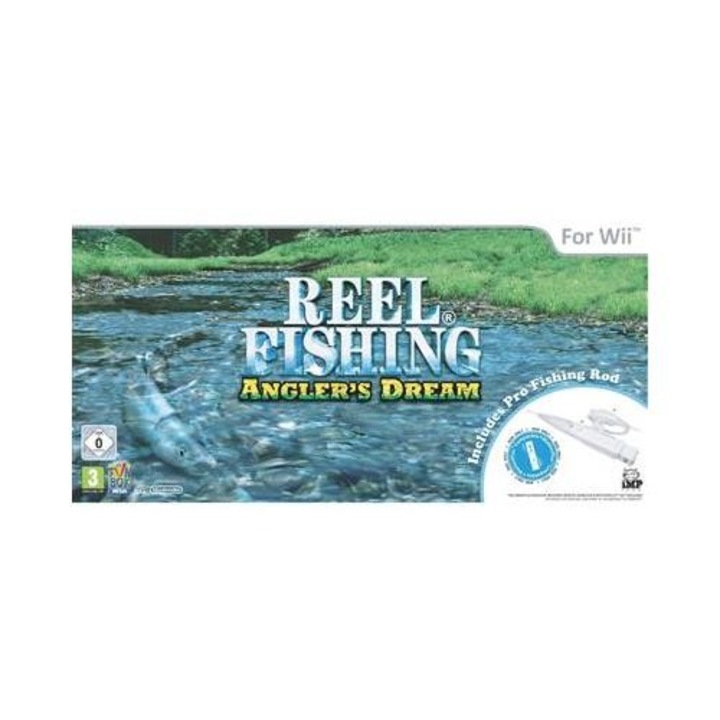 Reel Fishing Angler s Dream + Fishing Rod Wii 