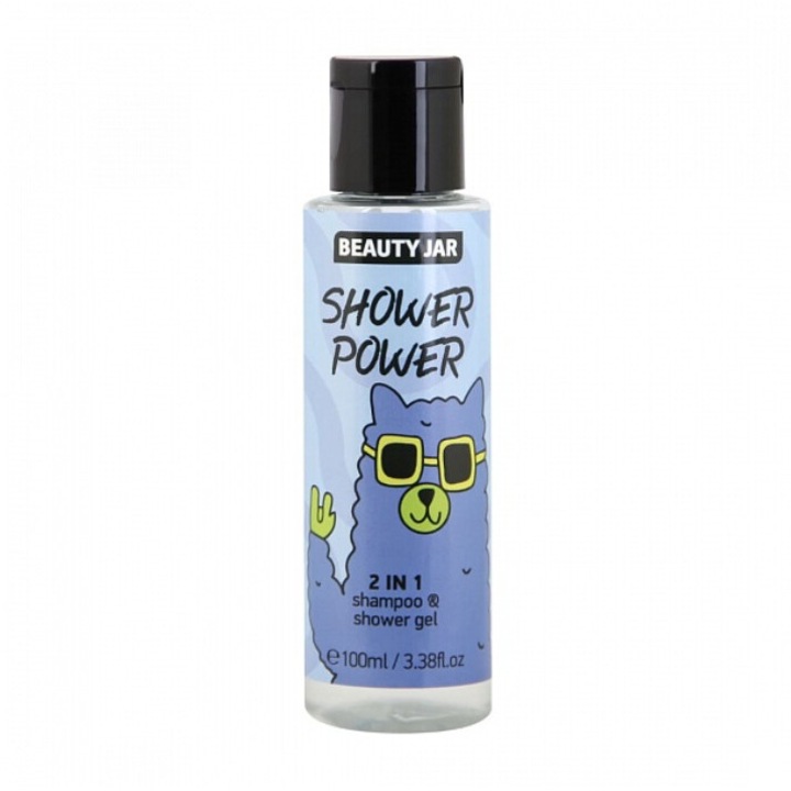 Beauty Jar SHOWER POWER 2 az 1-ben tusfürdő, 100 ml, alga kivonattal, parabénmentes, minden bőrtípusra