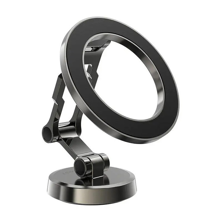 Suport Auto cu Magnet pentru Telefon, Universal, Ajustabil - Acefast (D20) - Metal Gray