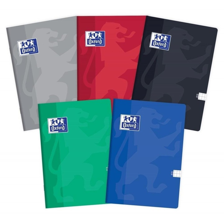 Caiete A5 Esse, Oxford, set 10 bucati, 32 file, multicolor, 151x218mm