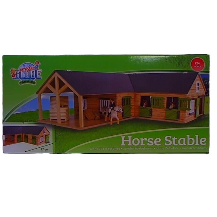 Játék lóistálló, Kids Globe, Műanyag, Többszínű