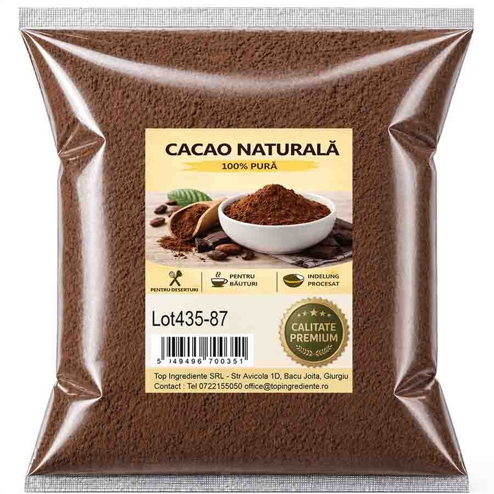 Cacao Naturala Pudra pentru cozonac si prajituri - 5kg