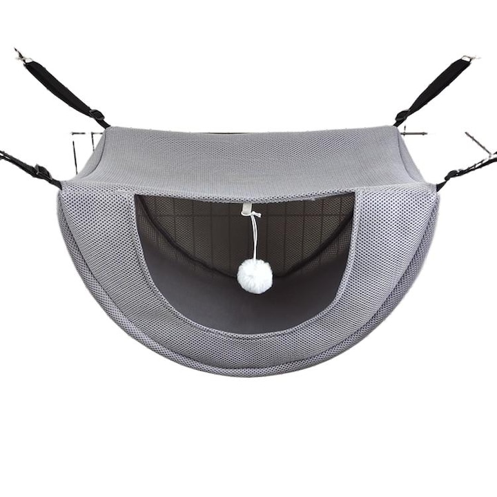 Macska függőágy, sátor, macskalabdával Méret 47*38*28cm