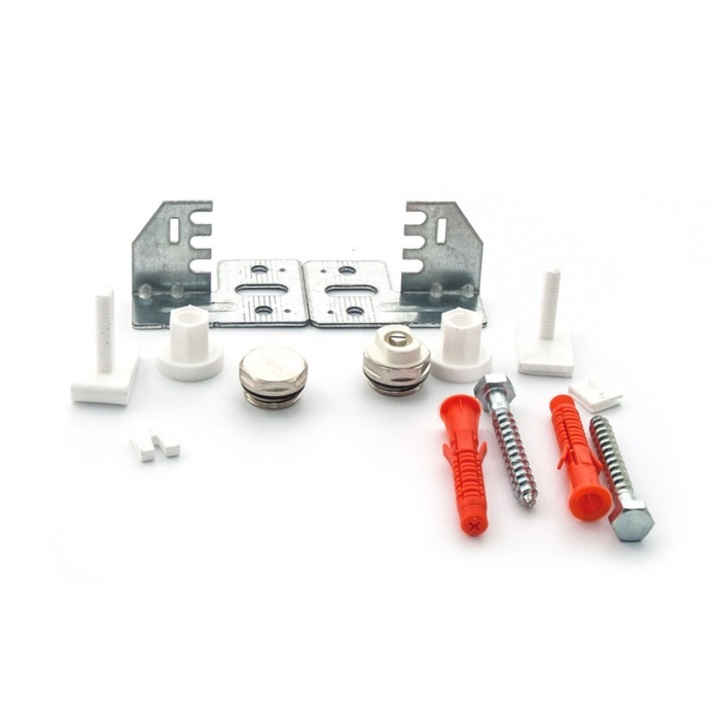 Kit accesorii pentru calorifer otel, 12 elemente, L