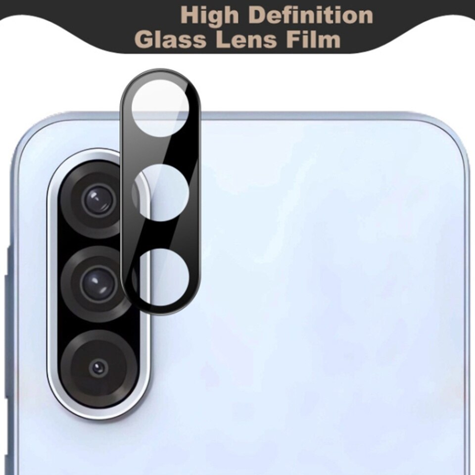 Folie camera pentru Samsung Galaxy A36 5G, SKYDDAR INNOVATION, Camera Glass Negru, set cu sticker