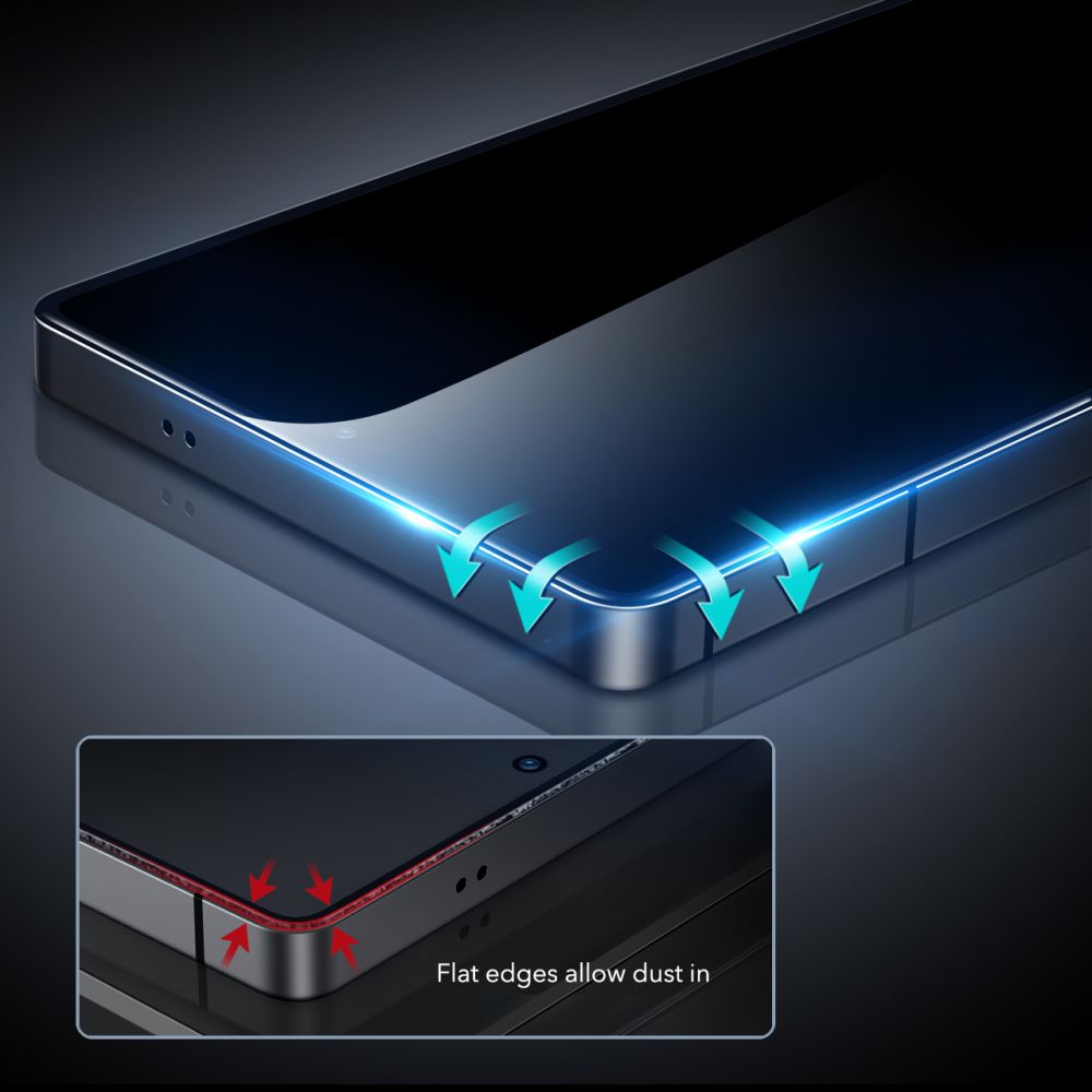 Folie protectie transparenta Case Friendly ESR Tempered Glass compatibila cu Samsung Galaxy S25 Ultra Privacy