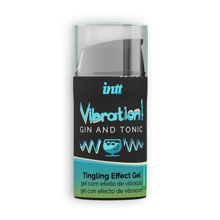Gel Intim, Efect Vibrant si Stimulare Senzoriala Intensa, Gin and Tonic, Intt, 15ml