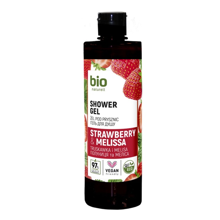 Bio Naturell eper és melissa tusfürdő, 473ml