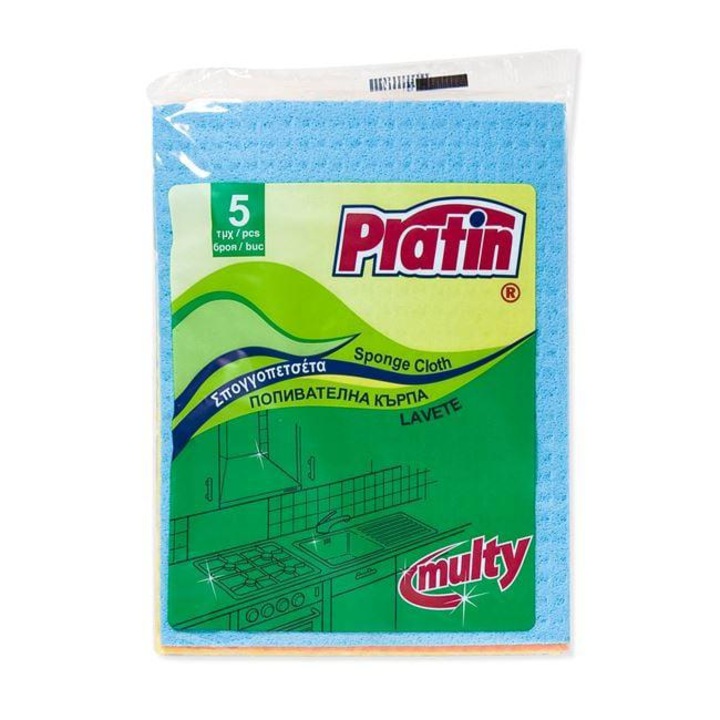 Lavete din Burete PRATIN 20.5x16cm - 5buc