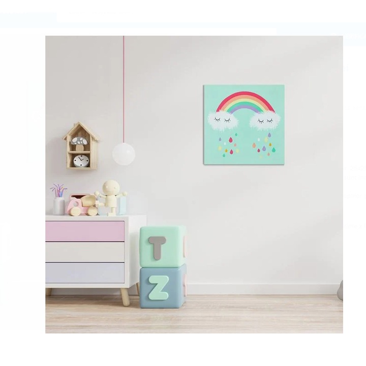 Декоративна картина на платно Rainbow Illumination 25x25cm 1 бр