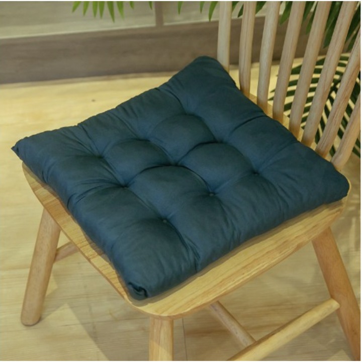 Perna moale pentru scaun, 38*38 cm. verde inchis