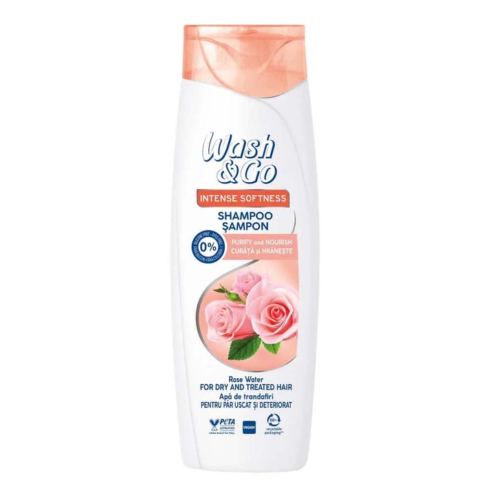 Sampon Wash&Go Trandafir 360ml