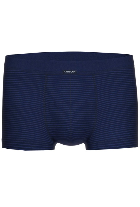 Ammann, Boxeri din amestec de bumbac, cu dungi, Albastru inchis