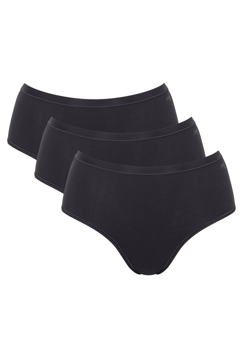Sloggi, Set de chiloti GO Daily - 3 perechi, Negru