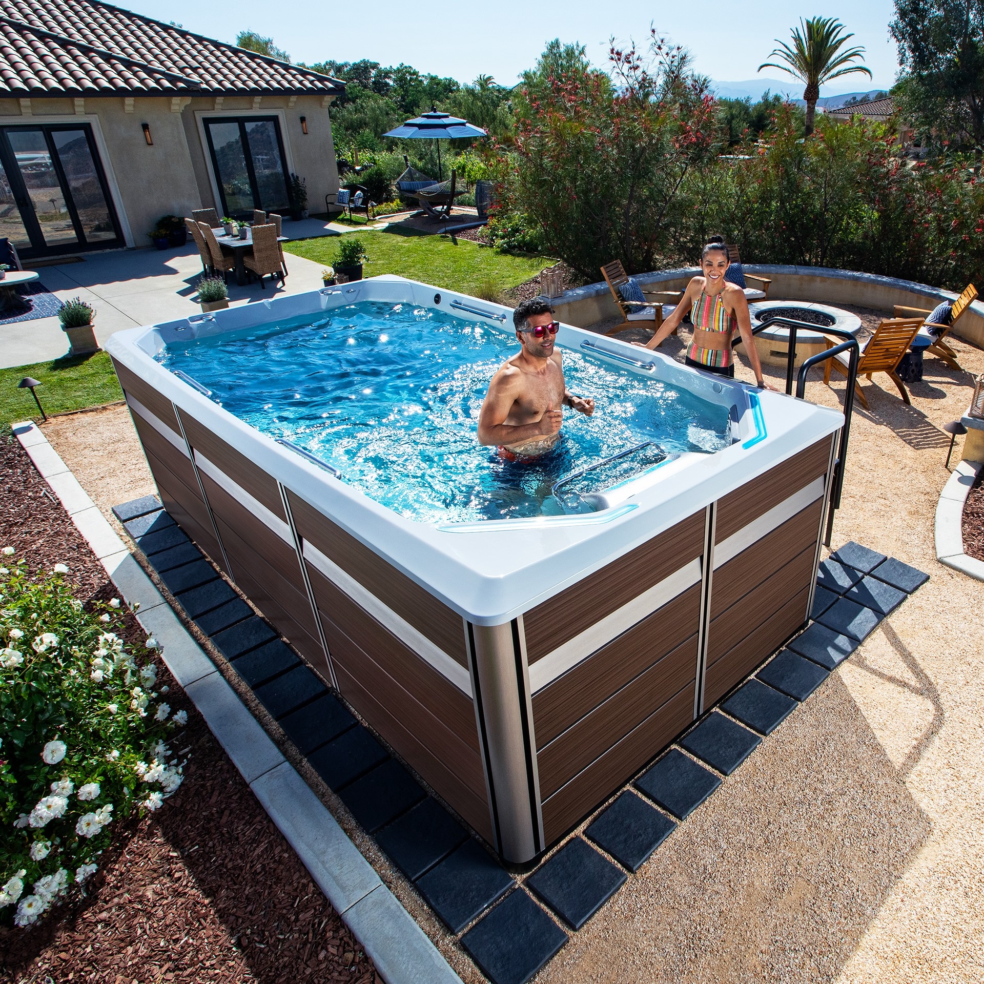Cu Pool Piscina cu inot contracurent Premium Endless Pools® E550, SUA, 10 ...