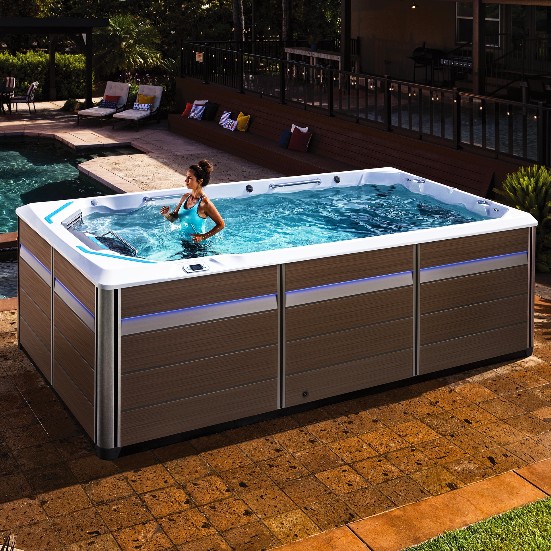 Cu Pool Piscina cu inot contracurent Premium Endless Pools® E550, SUA, 10 ...