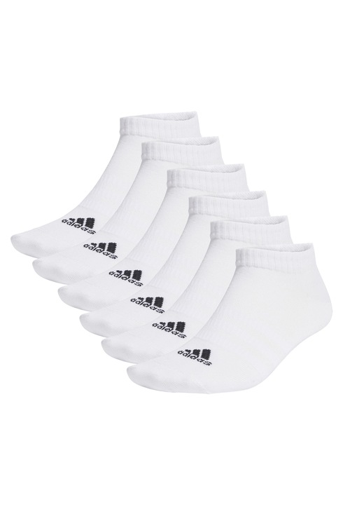 adidas, Унисекс чорапи до глезена - 6 чифта, Бял