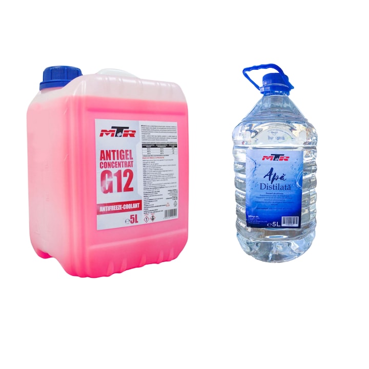 Pachet revizie 5l antigel G12+5l Apa distilata