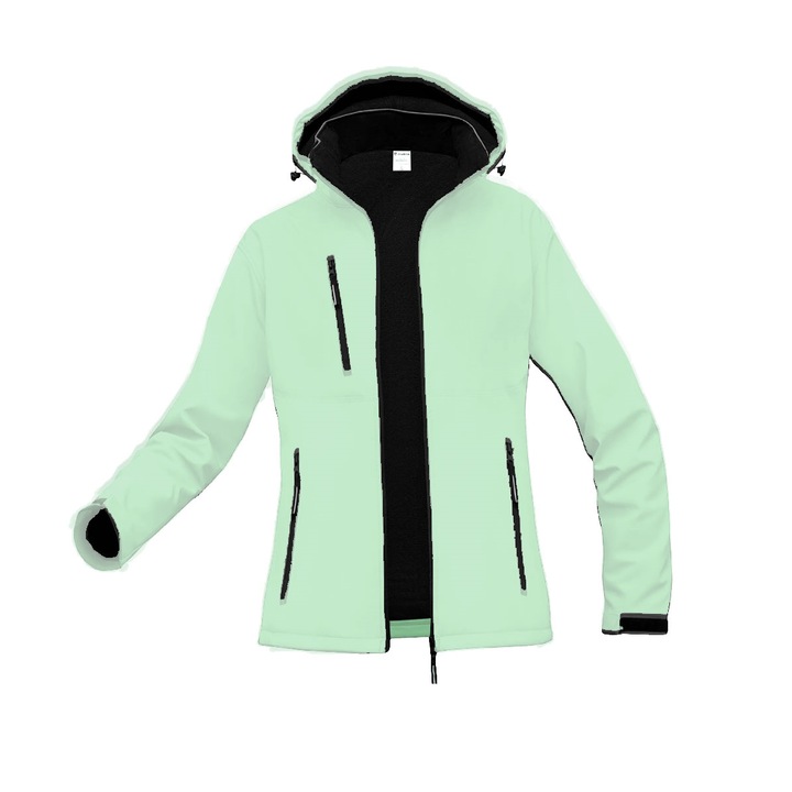 Jacheta de lucru Wurth Softshell Green Moon, Dama, Poliester, XL, Verde