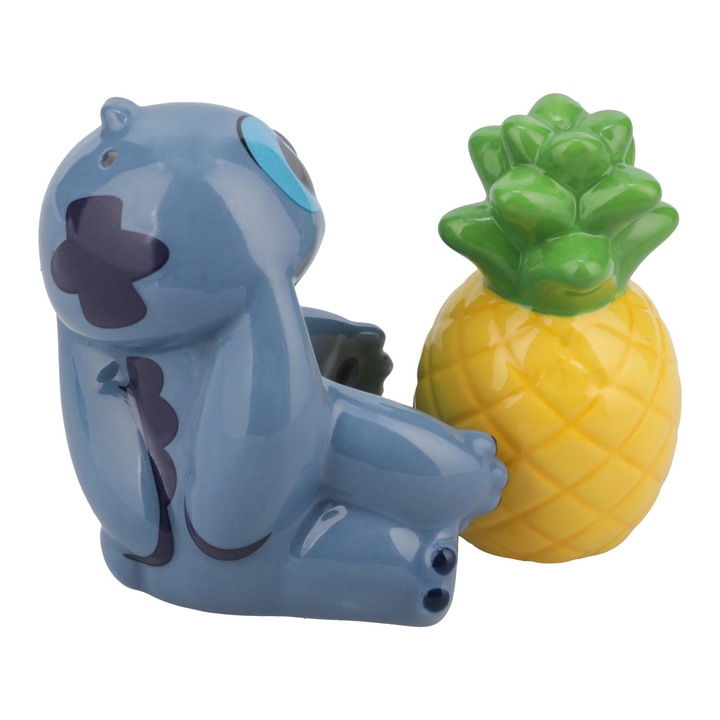 Solnite model Stitch - Ananas, Sare si Piper, forma 3D, ceramica, licenta oficiala Disney