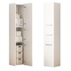 Dulap biblioteca alb modern in picioare post inalt loft, 170x30x30 cm, Rebiko