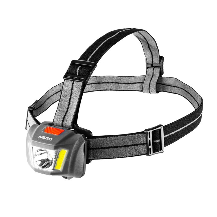 Челник NEBO NEB-HLP-1011-G EINSTEIN 250, 250 lm - 30 lm, 106 m, 7 функции, IP44, 3 x AAA батерии