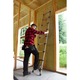 Scara telescopica, Baulich, 9 trepte, 260 cm, otel, capacitate maxima 125 kg, blocare automata, picioare antiderapante
