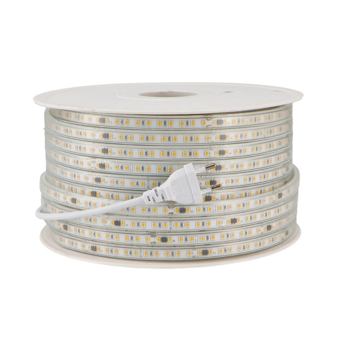 Banda LED 220V SMD2835 Como Ledme, 12W/m IP65, 4000k, 50 metri
